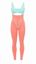 The Manor Jumpsuit - Powder Rose & Turquoise