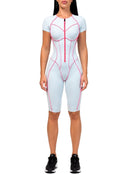 Alara Jumpsuit - Sky Blue & Peach