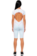 Alara Jumpsuit - Sky Blue & Peach