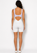 The Maison Jumpsuit - Lavender & White