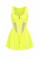 Alouette Tennis Dress - Neon Yellow