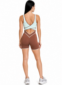 Cadeau Jumpsuit - Toffee & Arctic Blue