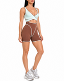 Cadeau Jumpsuit - Toffee & Arctic Blue