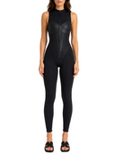Velaya Jumpsuit - Black & Leather