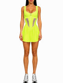 Alouette Tennis Dress - Neon Yellow