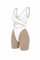 Cadeau Jumpsuit - Buttercream & Off White