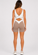 Cadeau Jumpsuit - Buttercream & Off White