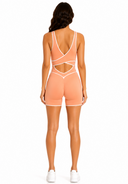 Cadeau Jumpsuit - Peachy & White