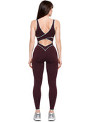 Chateau Jumpsuit - Burgundy & Turquoise