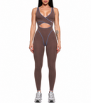 Chateau Jumpsuit - Chocolate & Indigo