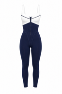 L'atelier Jumpsuit - Buttercream & Navy Blue