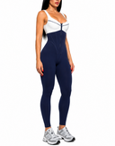 L'atelier Jumpsuit - Buttercream & Navy Blue