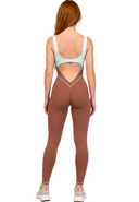 L'atelier Jumpsuit - Toffee & Arctic Blue