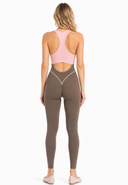 Odette Jumpsuit - Blush Nude & Capuccino