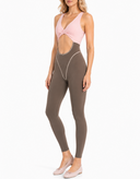 Odette Jumpsuit - Blush Nude & Capuccino