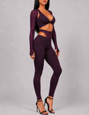 Rouge Allure Three Piece Set - Burgundy