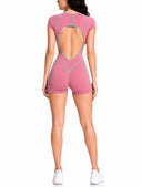 Solaire Jumpsuit - Powder Rose & Turquoise