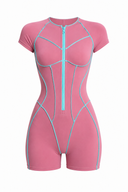 Solaire Jumpsuit - Powder Rose & Turquoise