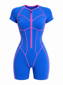 Solaire Jumpsuit - Ultramarine & Berry