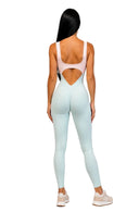 The Manor Jumpsuit - Marshmallow Pink & Arctic Blue
