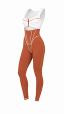 The Manor Jumpsuit - Buttercream & Cinnamon