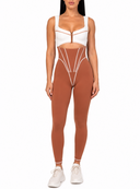 The Manor Jumpsuit - Buttercream & Cinnamon