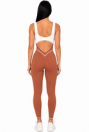 The Manor Jumpsuit - Buttercream & Cinnamon