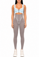 The Manor Jumpsuit - Ice Blue & Gray