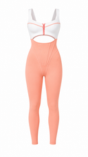The Manor Jumpsuit - Off White & Peach