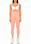 The Manor Jumpsuit - Off White & Peach