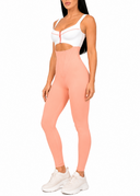 The Manor Jumpsuit - Off White & Peach
