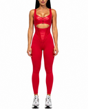 The Manor Jumpsuit - Red Satin