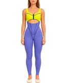 The Manor Jumpsuit - Yellow & Lavender