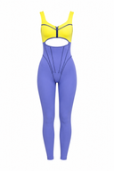 The Manor Jumpsuit - Yellow & Lavender